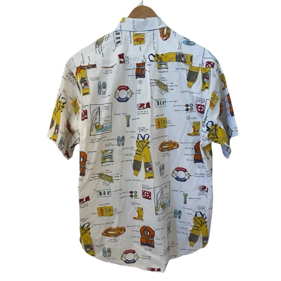 Tommy Hilfiger Mens Nautical Print Button Down Shirt - Picture 5 of 5